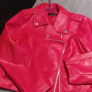Faux Leather Moto Jacket